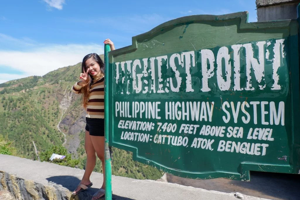 ALT="the philippine system highest point atok benguet"