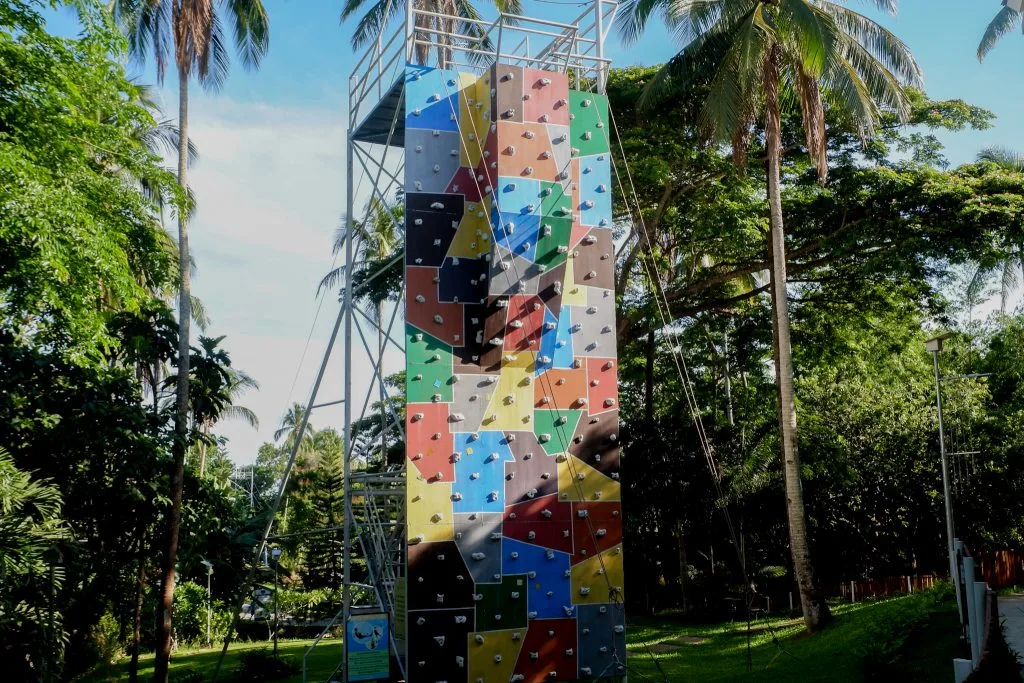 ALT="this is the wall climbing at camp benjamin cavite"