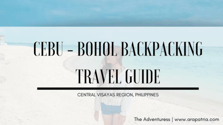 Cebu Bohol DIY Itinerary: Best Places To Visit 4D3N - The Adventuress