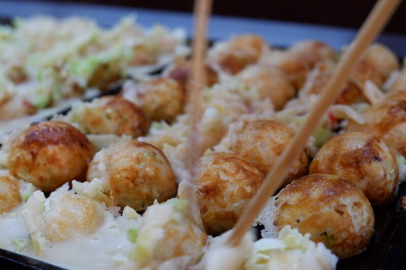 ALT="takoyaki japanese street food"