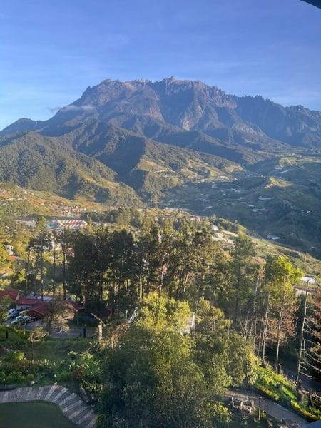 mount kinabalu view from perkasa hotel