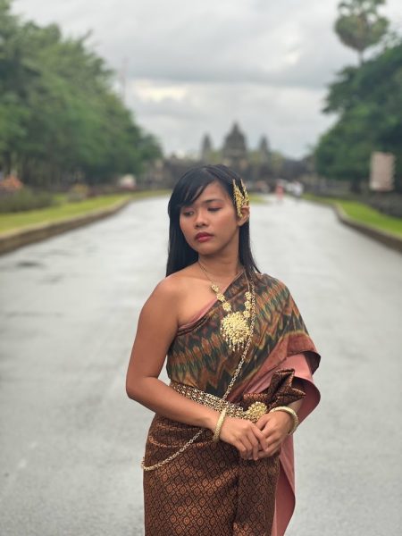 a woman wearing traditional clothing