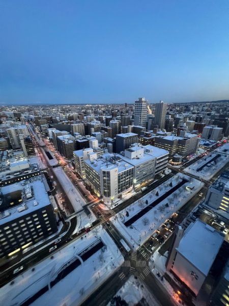 sapporo covered with snow