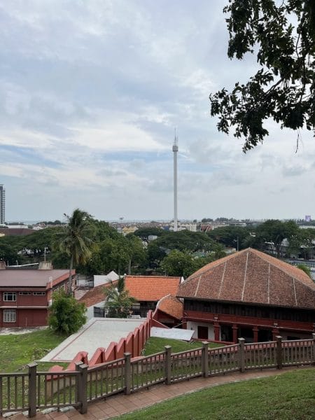 view from the fort malacca