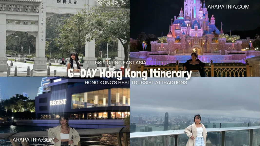 hong kong itinerary for 6 days