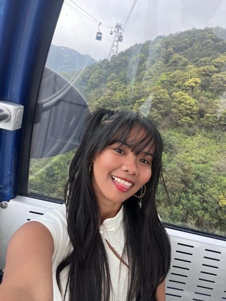 inside the ngong ping cable car