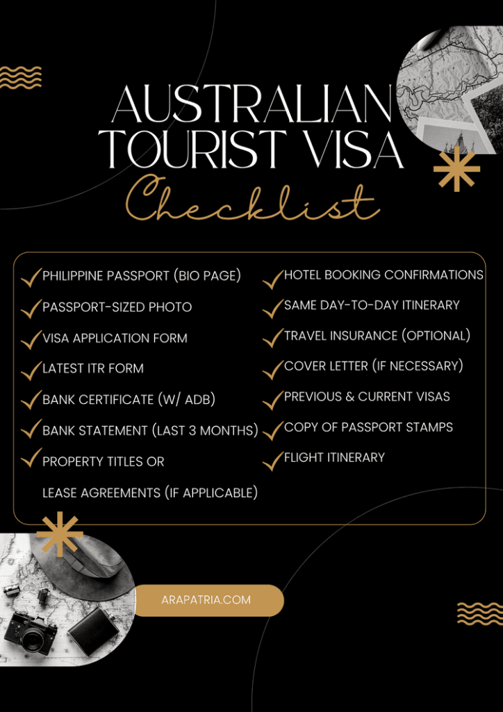 how to apply for australian tourist visa from philippines