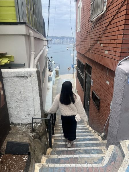 huinnyeol culture village in busan korea
