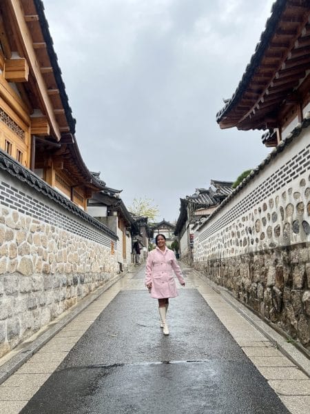 bukchon hanok village in seoul south korea