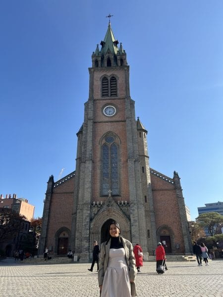 myeongdong cathedral in seoul